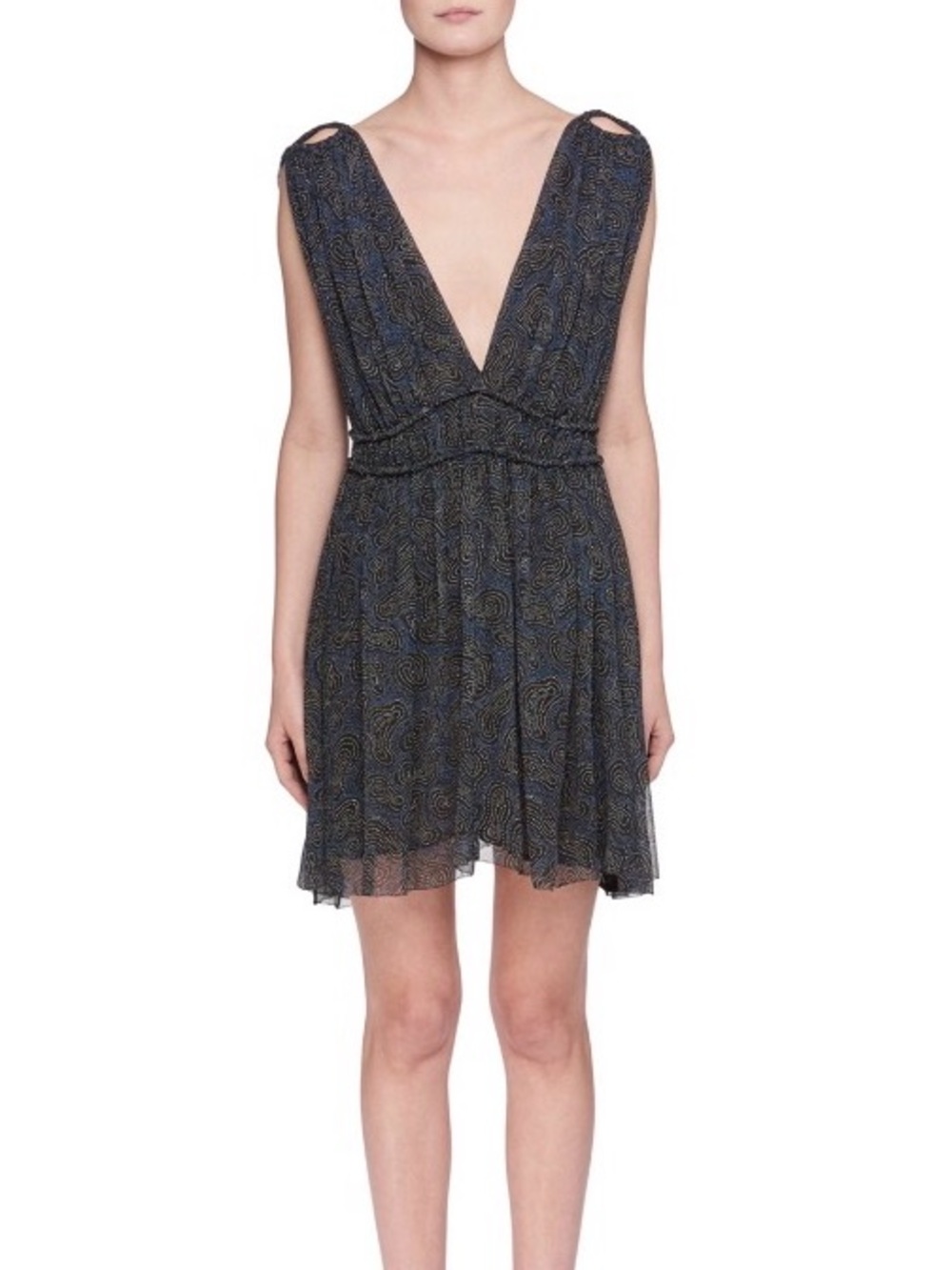 Isabel Étoile Marant Plunging V-Neck Mini Dress
